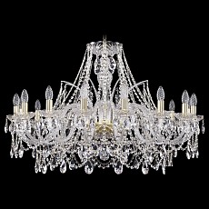 Подвесная люстра Bohemia Ivele Crystal 1411 1411/16/360/G