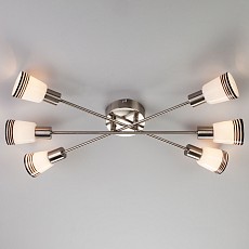 Потолочная люстра Eurosvet Jenna 30132/6 сатин-никель