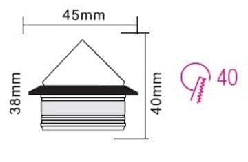 Встраиваемый светильник Horoz Electric Nadia HRZ00000239