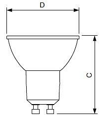 Лампа светодиодная Deko-Light Value GU10 4.9Вт 2000K 180113