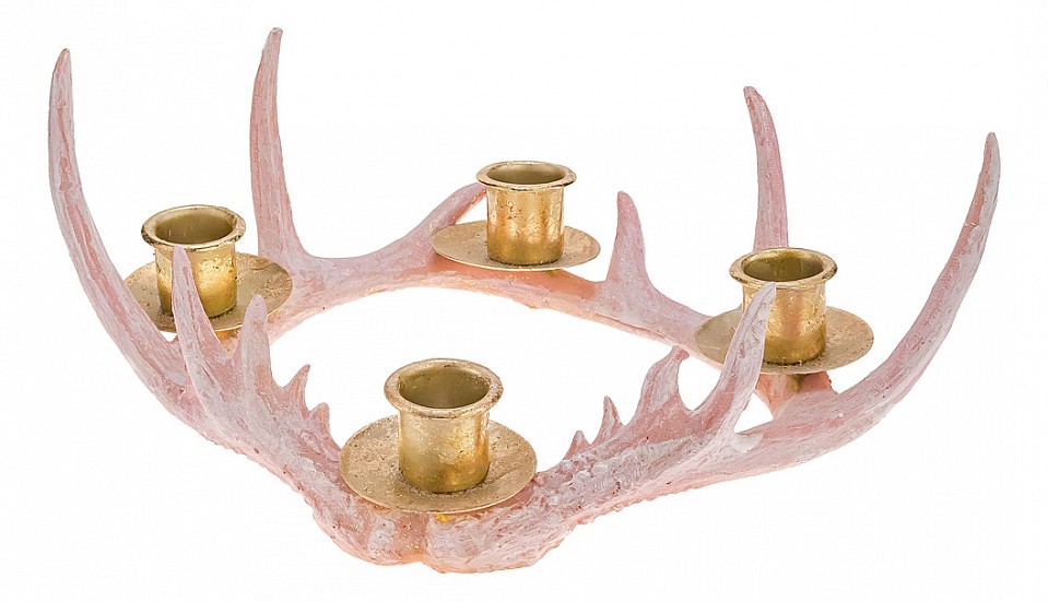 Подсвечник декоративный (26х18х10 см) Рога 233-232