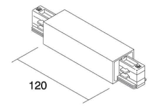 Соединитель линейный для треков Deko-Light straight connector square with power supply option 555661