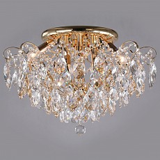 Потолочная люстра Eurosvet Crystal 10081/6 золото/прозрачный хрусталь Strotskis