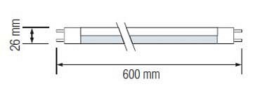 Лампа светодиодная Horoz Electric 002-001-0009 G13 9Вт 6400K HRZ00002156