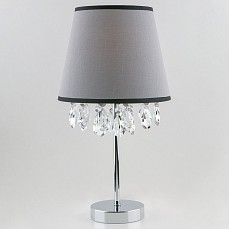 Настольная лампа декоративная Eurosvet Opera 01036/1 хром/прозрачный хрусталь Strotskis