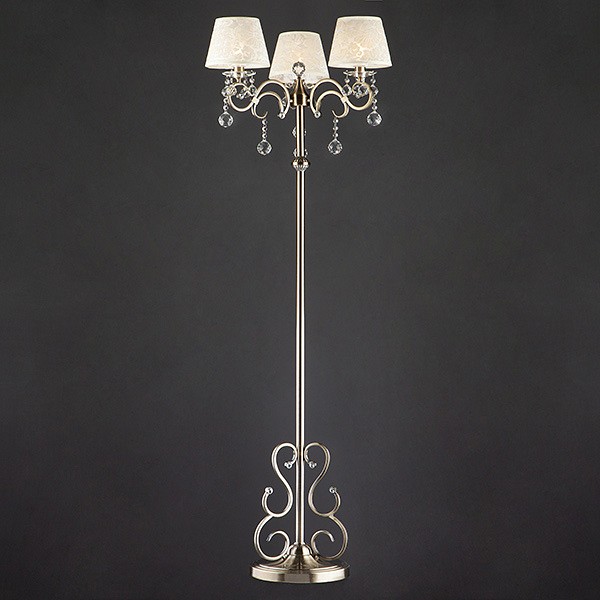 Торшер Eurosvet Eileen 1448/3F античная бронза Strotskis торшер