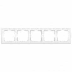 Рамка на 5 постов Werkel Flock WL05-Frame-05-white