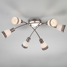 Потолочная люстра Eurosvet Jenna 30131/6 сатин-никель