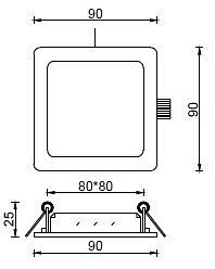 Встраиваемый светильник Deko-Light Square II 565268
