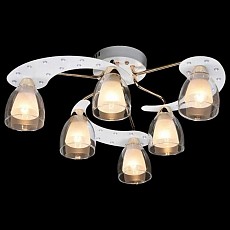 Потолочная люстра Eurosvet 80010 80010/6 белый+золото/белый