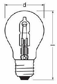 Лампа галогеновая Deko-Light Classic E27 30Вт 2700K 501029