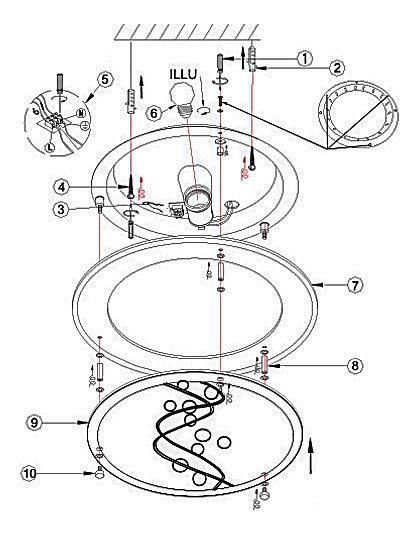 Накладной светильник Globo Ballerina I 48090