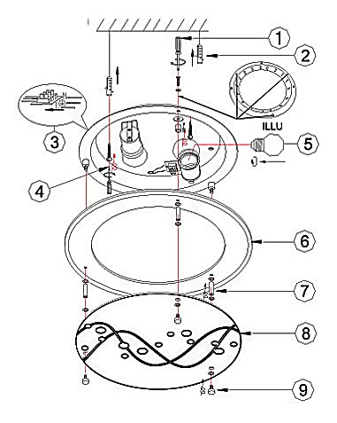 Накладной светильник Globo Ballerina 48070-2