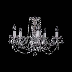 Подвесная люстра Bohemia Ivele Crystal 1402 1402/5/195/Ni/Leafs