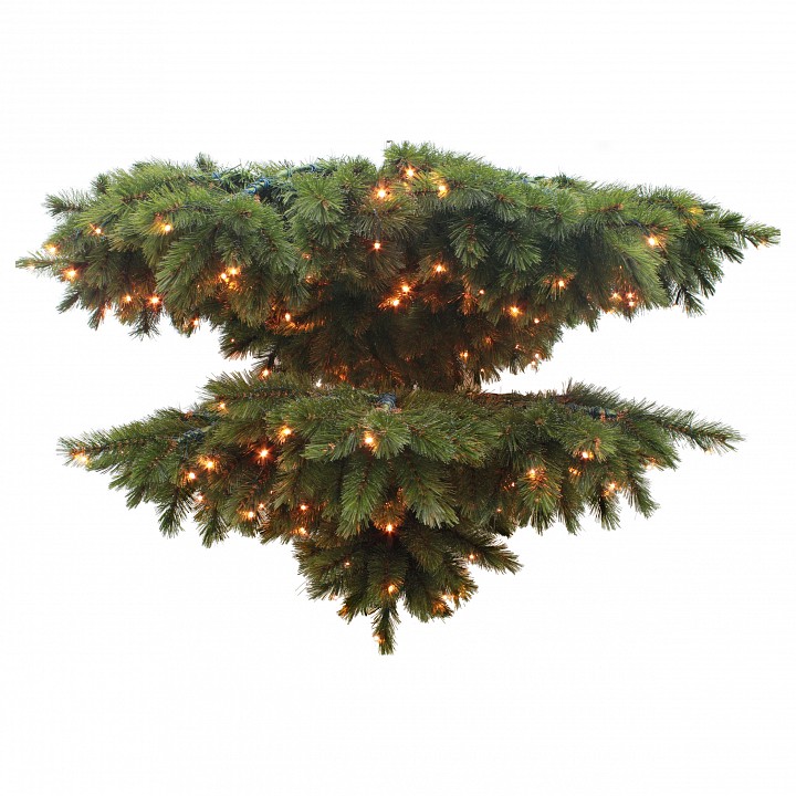 Гирлянда хвойная [1.02 м] Люстра Лесная красавица с лампами зеленая 73524