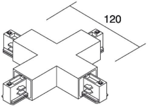 Соединитель X-образный для треков Deko-Light X-connector Square 555691