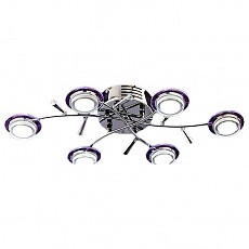 Потолочная люстра Eurosvet 90000 90000/6 хром/синий+красный+фиолетовый