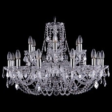 Подвесная люстра Bohemia Ivele Crystal 1406 1406/12+6/300/Ni/Leafs