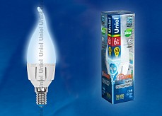 Лампа светодиодная Uniel DIM ALP01WH E14 6Вт 4500K 08692