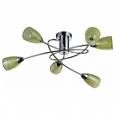 Люстра на штанге Freya Flash FR5103-CL-06-GN