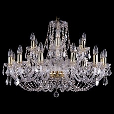 Подвесная люстра Bohemia Ivele Crystal 1406 1406/12+6/300/G/Leafs