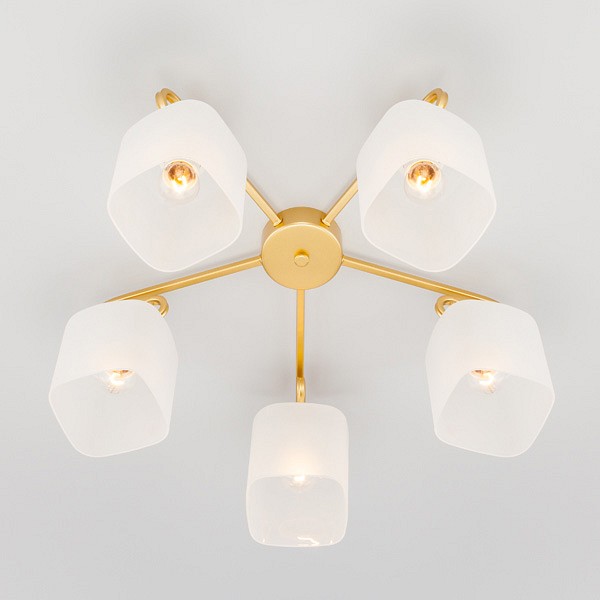 Потолочная люстра Eurosvet Camila 30143/5 латунь