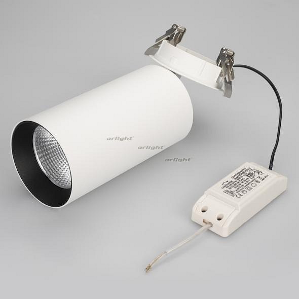 Спот Arlight SP-POLO-BUILT-R95-25W Day4000 (WH-BK, 40 deg) 027339