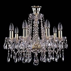 Подвесная люстра Bohemia Ivele Crystal 1413 1413/8/165/G/Tube