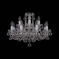 Подвесная люстра Bohemia Ivele Crystal 1402 1402/8_4/195/Ni/Balls