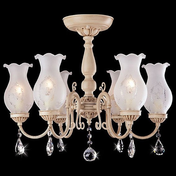 Люстра на штанге Eurosvet 22775 22775/6 слоновая кость