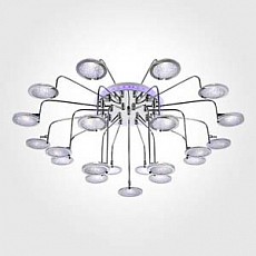 Потолочная люстра Eurosvet 80109 80109/21 хром/синий+фиолетовый