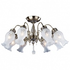 Люстра на штанге Eurosvet 22778 22778/8 античная бронза