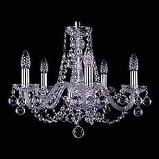 Подвесная люстра Bohemia Ivele Crystal 1406 1406/5/160/Ni/Balls