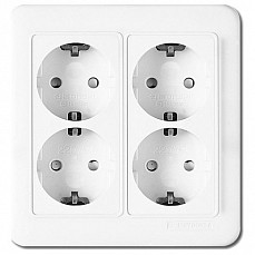 Розетка с заземлением Imex 5428 WST 5428 WH