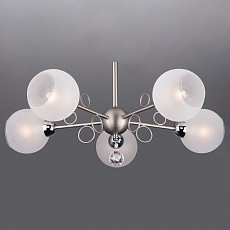 Люстра на штанге Eurosvet Tondo 70095/5 сатин-никель
