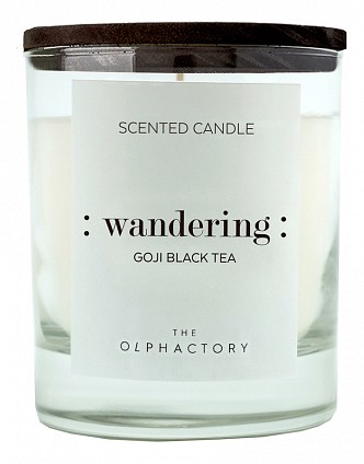 Свеча ароматическая (9.8 см) The Olphactory WANDERING Black Ягоды годжи VV401GJBTO