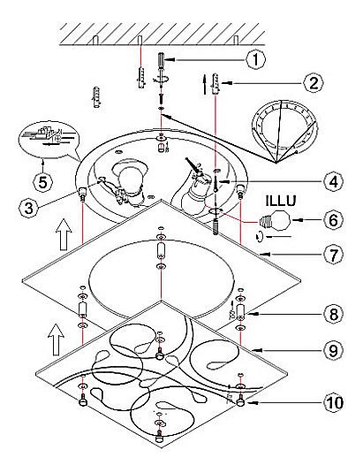 Накладной светильник Globo Ayana 40412-2