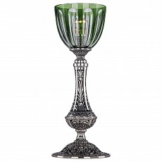 Настольная лампа декоративная Bohemia Ivele Crystal 7100 71100L/15 NB P1 Clear-Green/H-1H