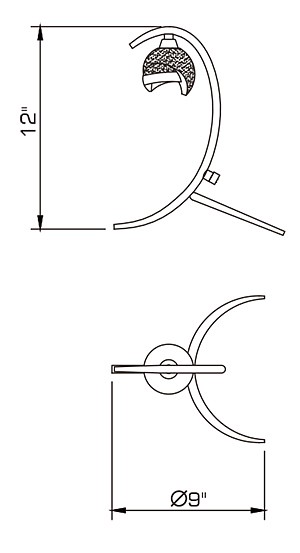Настольная лампа декоративная Mantra Bali Cromo 0819