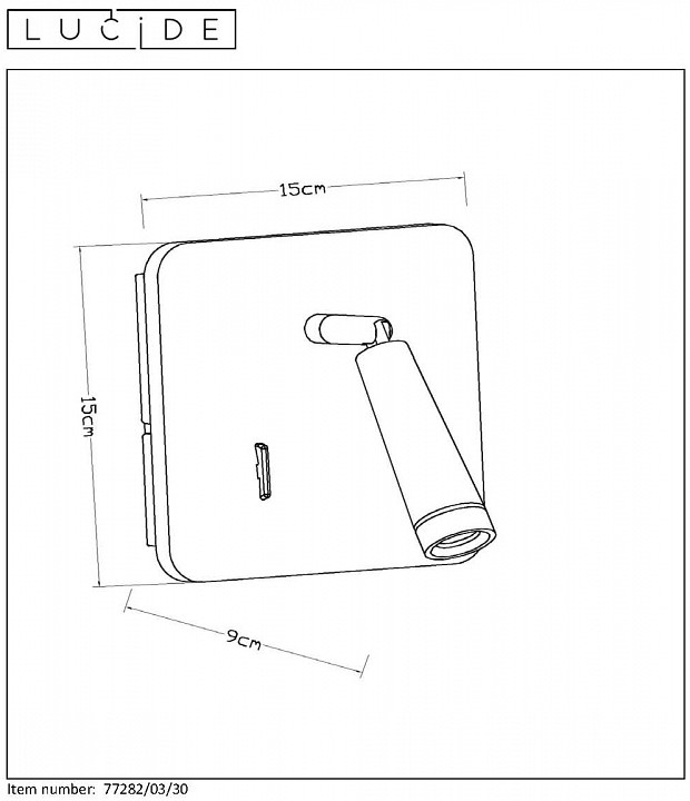 Бра Lucide Oregon 77282/03/30