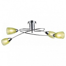 Люстра на штанге Freya Flash FR5103-CL-04-GN