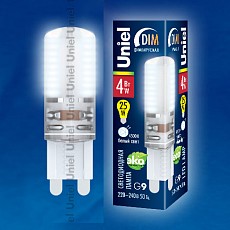 Лампа светодиодная Uniel DIM SIZ03TR G9 4Вт 4500K 10709