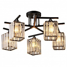 Люстра на штанге Imex MD.3278 MD.3278-5-S BK+CH