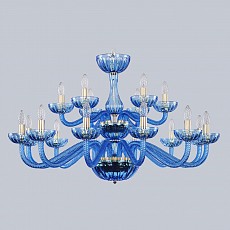 Подвесная люстра Bohemia Ivele Crystal Ivele Crystal 6 1311/12+6/360/2d G Aq/Aquamarine/M-1H