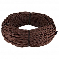 Провод электропитания Werkel  Ретро кабель витой 3х1,5 (коричневый)