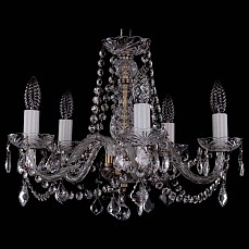 Подвесная люстра Bohemia Ivele Crystal 1402 1402/5/160/Pa/Leafs