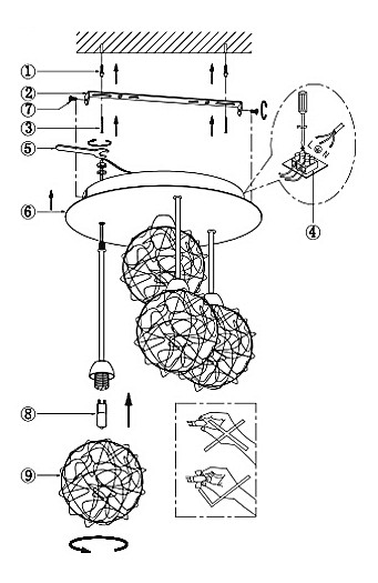 Потолочная люстра Globo New Design 5662-4D