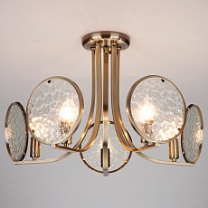 Люстра на штанге Eurosvet Cyrus 60073/5 античная бронза