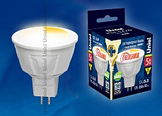 Лампа светодиодная Uniel DIM PLP01WH GU5.3 5Вт 3000K UL-00000696