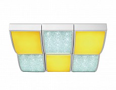 Накладной светильник Ambrella Orbital Crystal Sand FS1510 WH/SD 144W D540*540